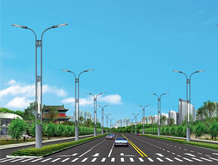 雙臂市電LED路燈